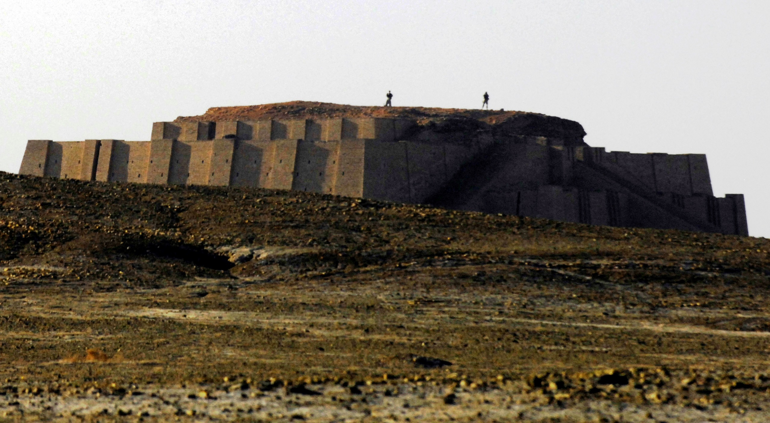 The Great Ziggurat of Ur archaeological site in modern-day Iraq